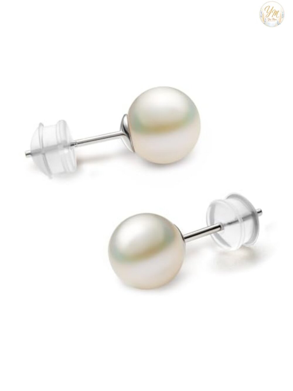 Freshwater Stud Pearl Earrings for Women, 925 Sterling Silver Posts,